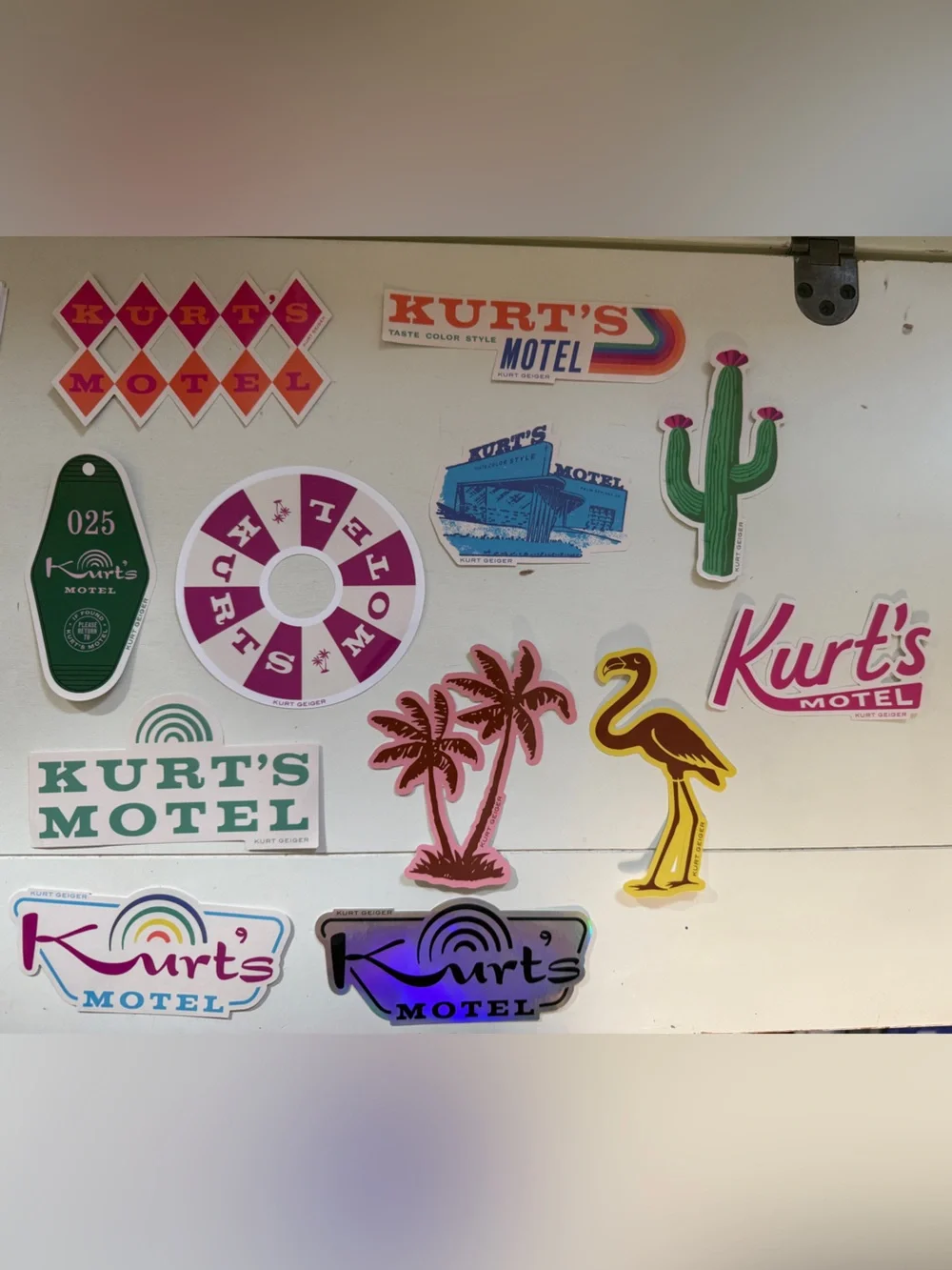 Kurt Geiger Pink Flamingo Party Sticker Set